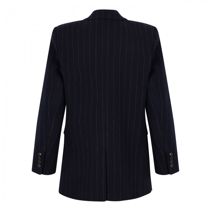 Marine blue pinstripe blazer