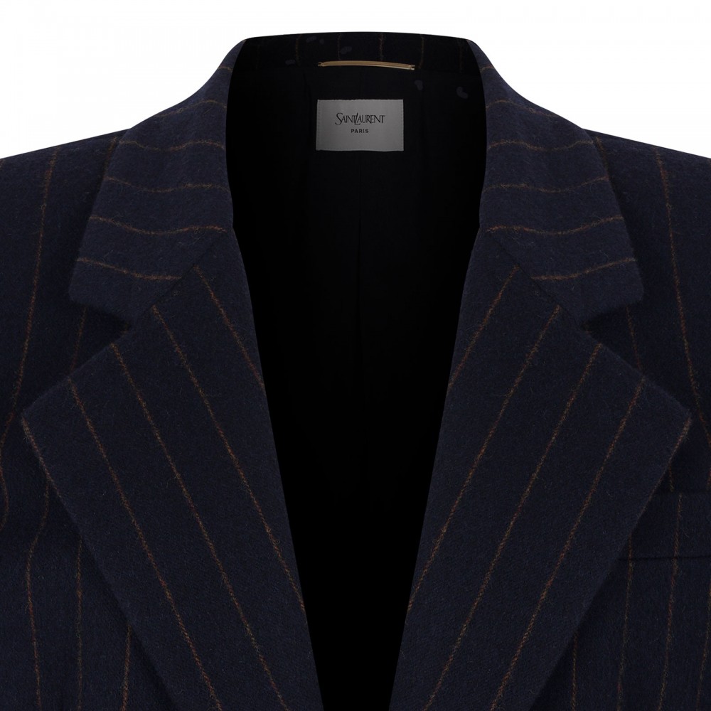 Marine blue pinstripe blazer
