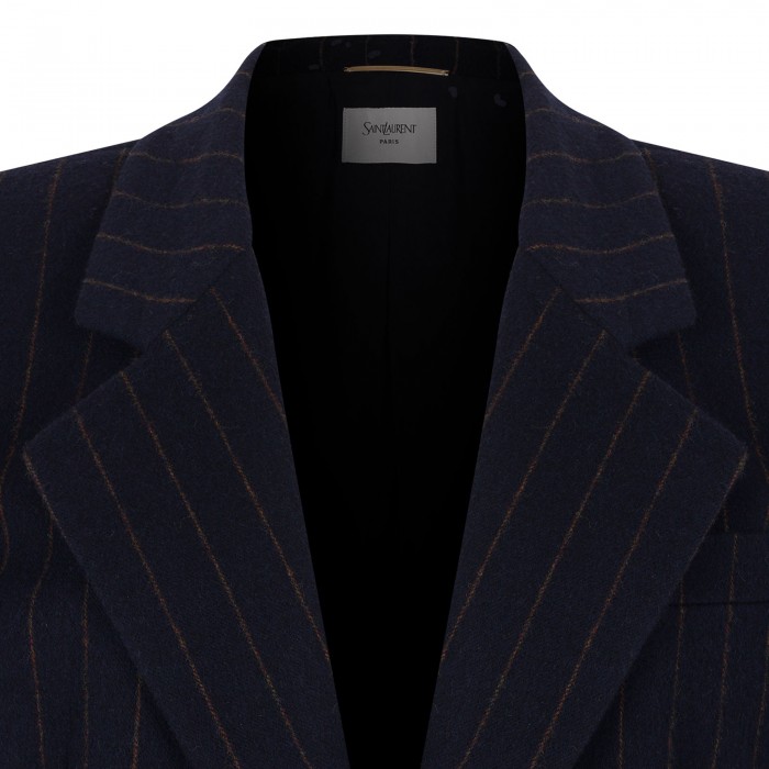 Marine blue pinstripe blazer