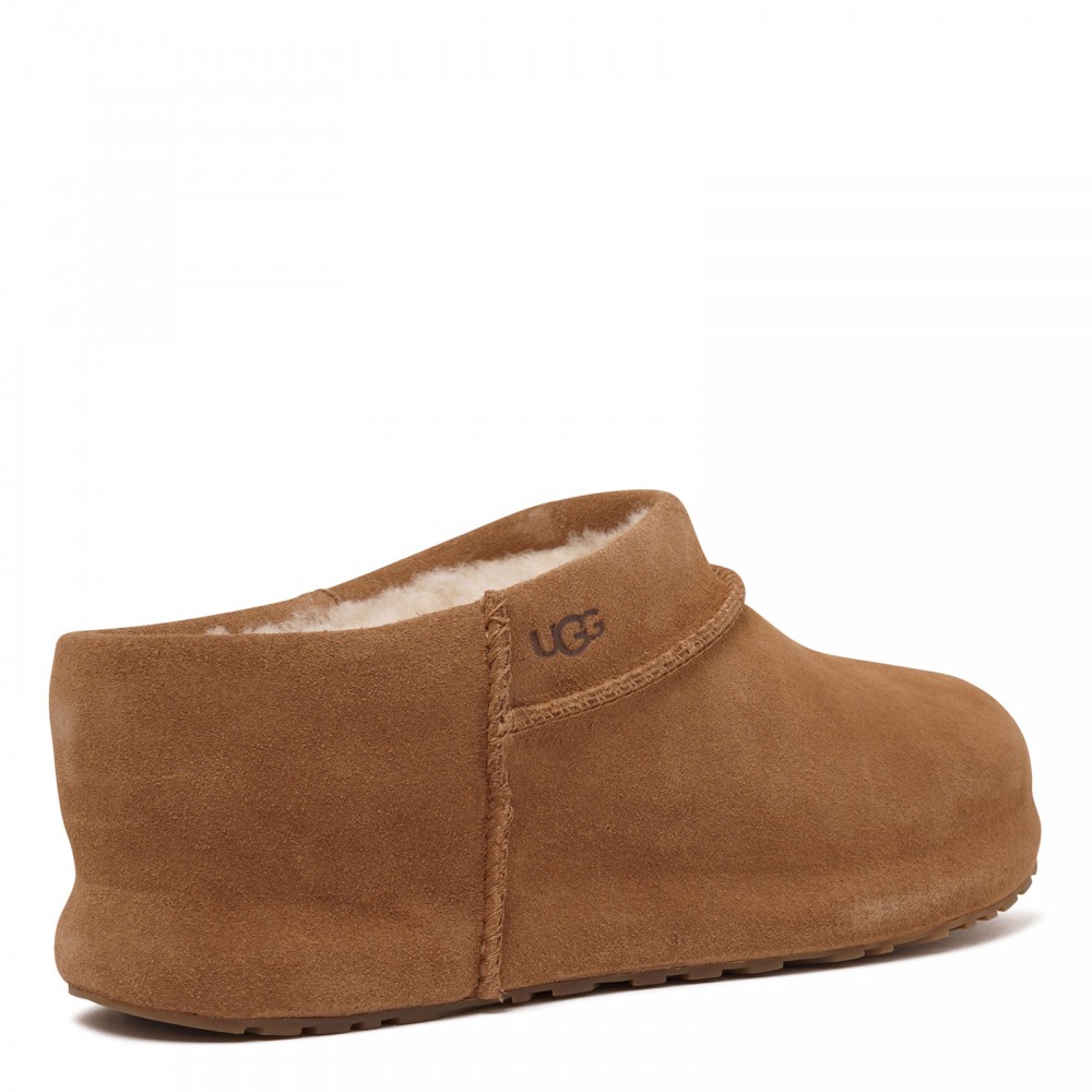 Enwrap suede clogs