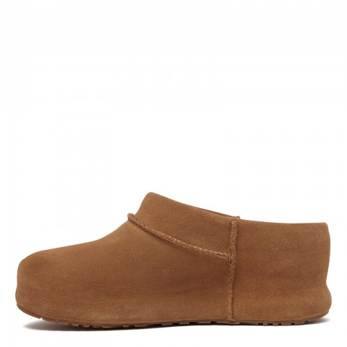 Enwrap suede clogs 2