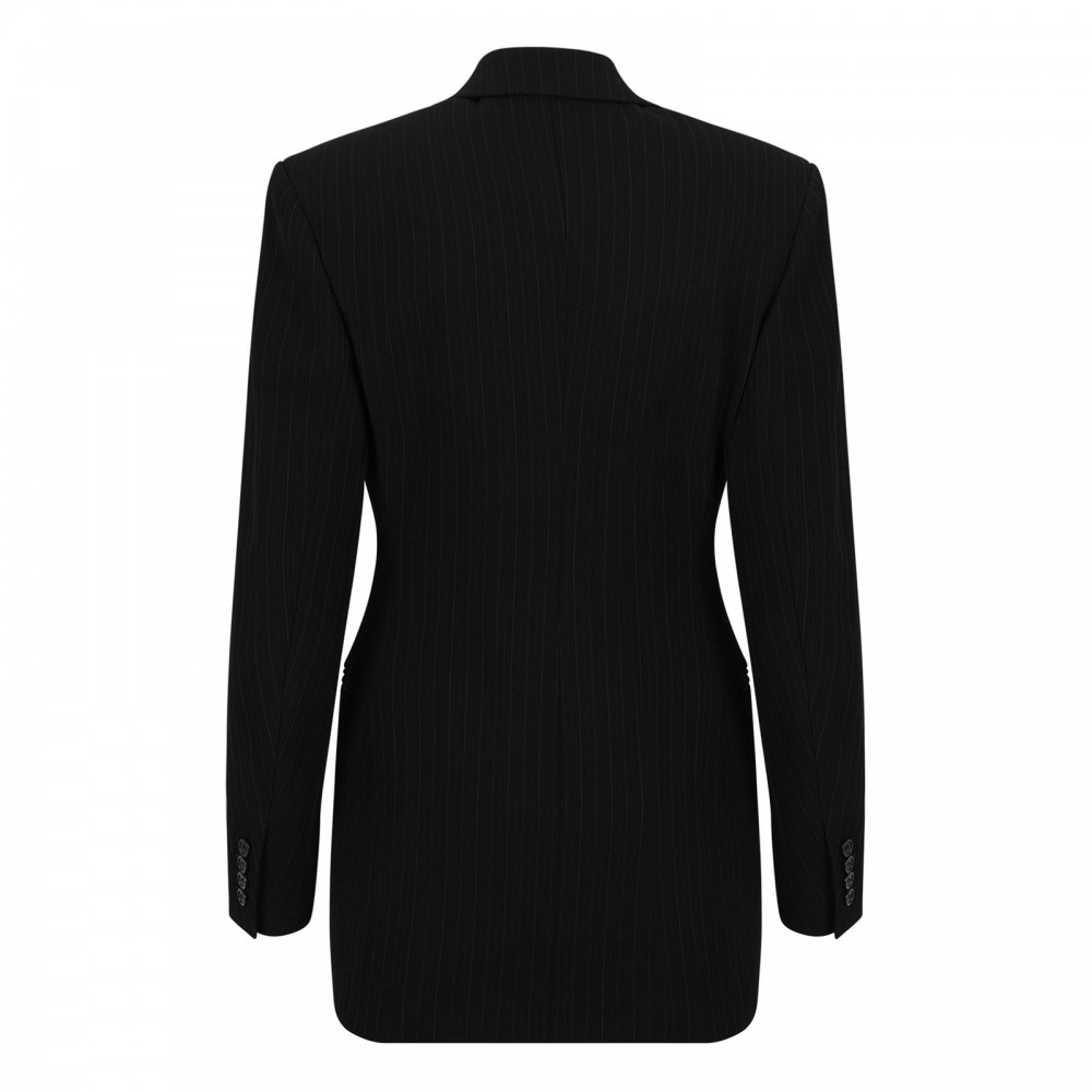 Pinstripe double breasted blazer