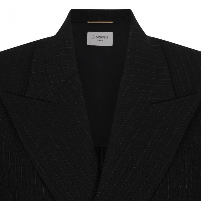 Pinstripe double breasted blazer