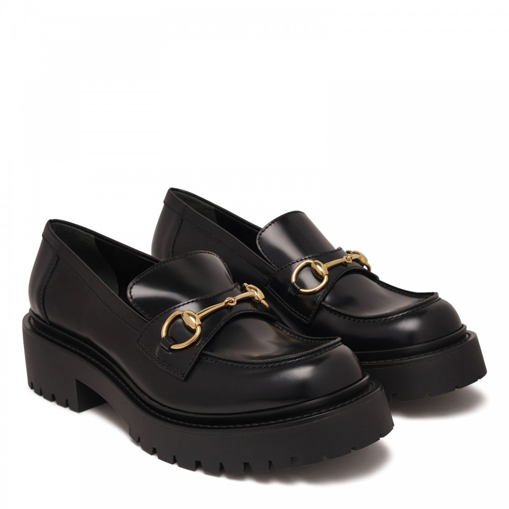 Horsebit lug loafers