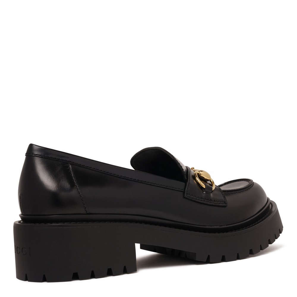 Horsebit lug loafers