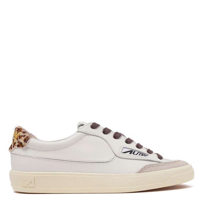 Windscape low sneakers with leopard detail