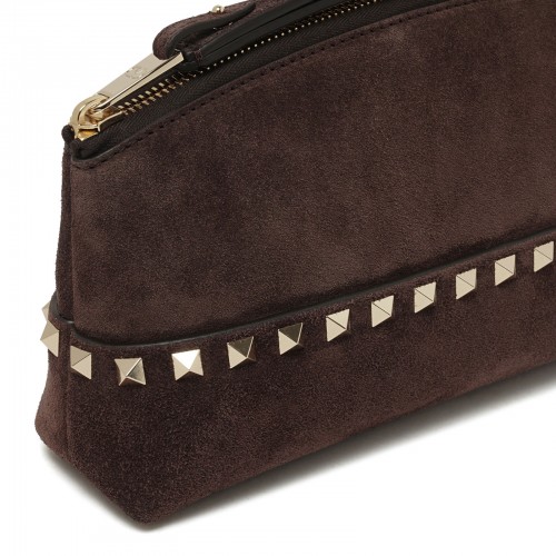 Rockstud suede pouch 2