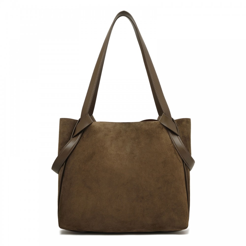 Bettina suede small tote bag