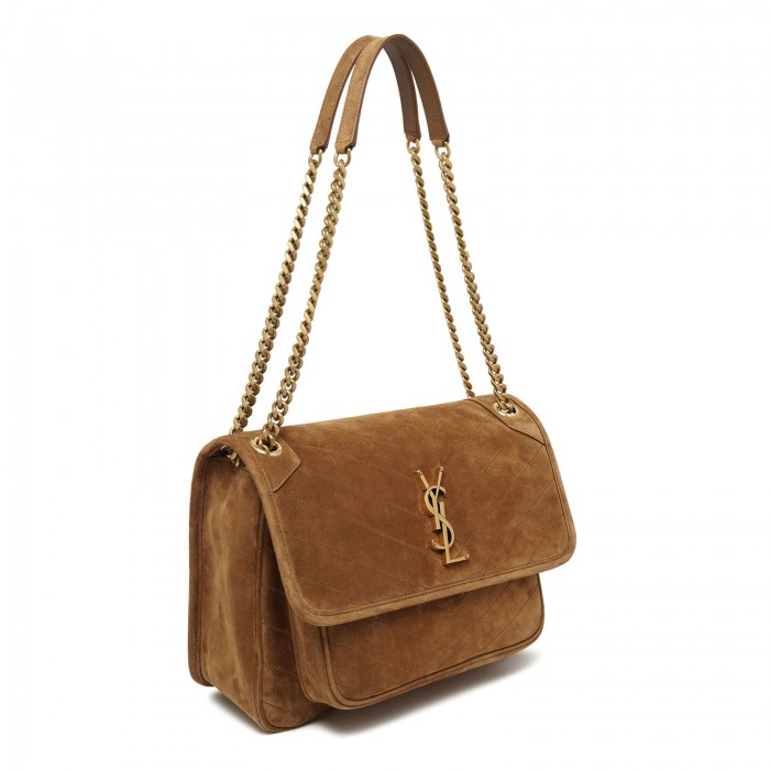 Niki medium suede shoulder bag