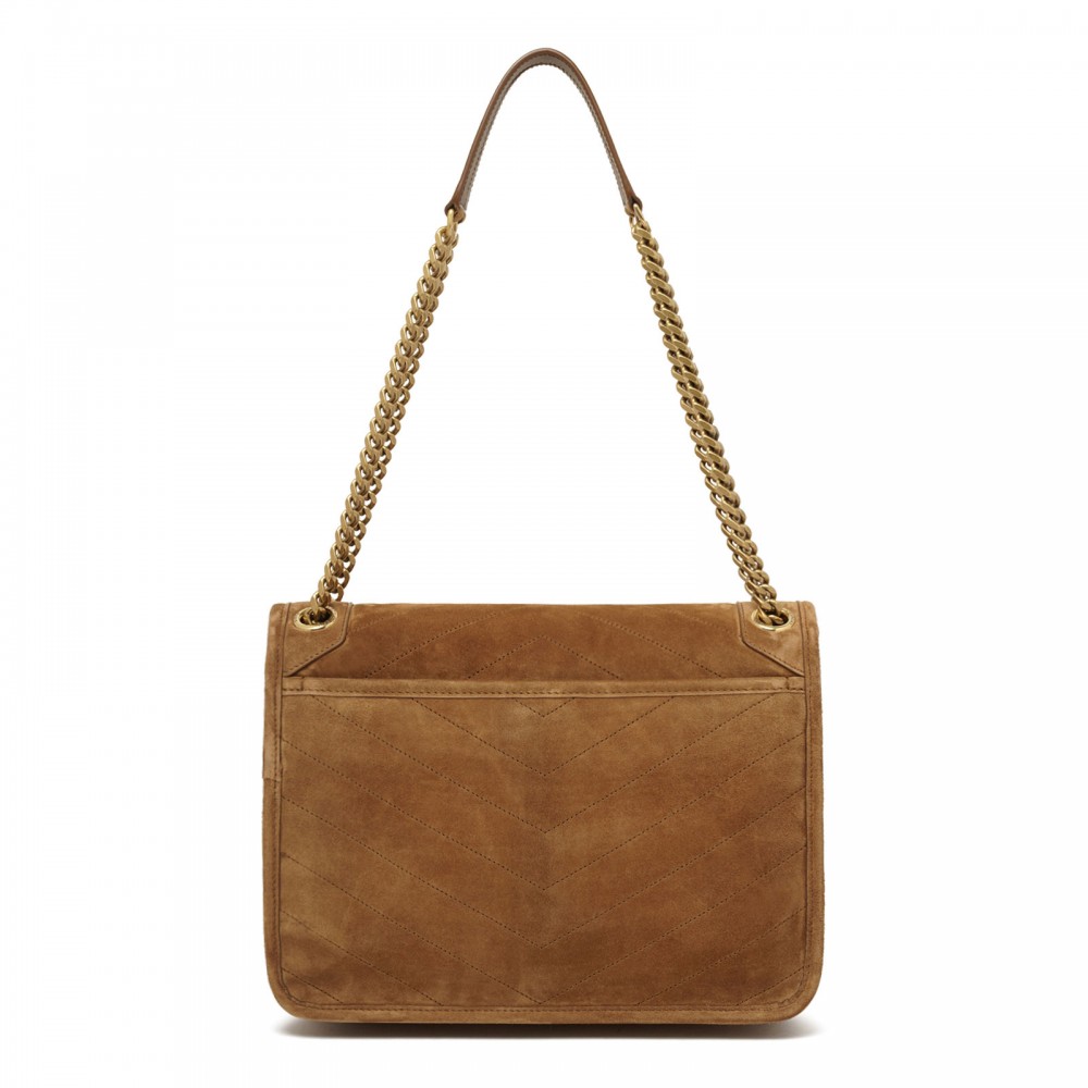 Niki medium suede shoulder bag