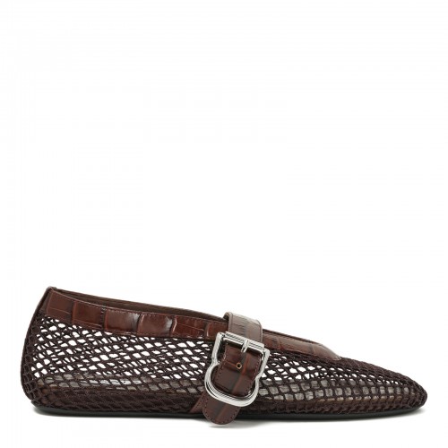 Fishnet ballet flats