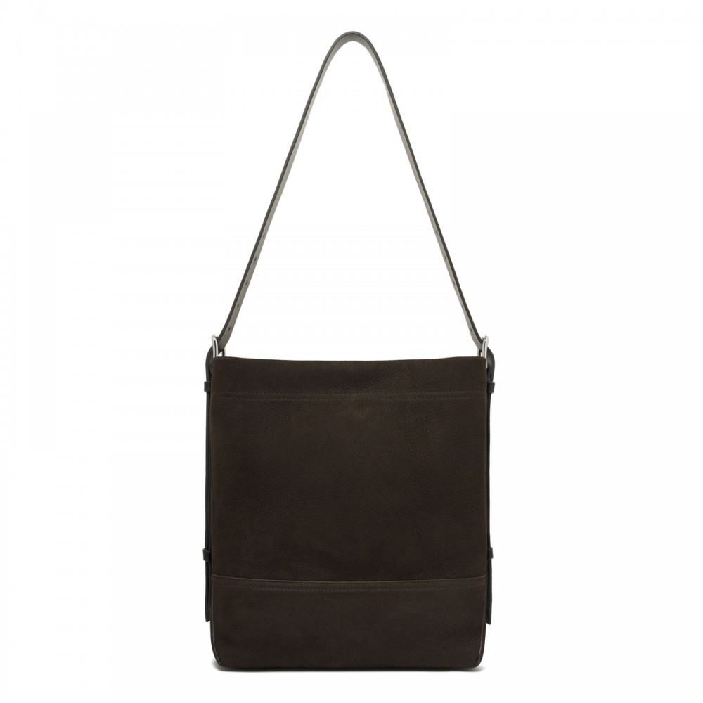Belted small tote bag