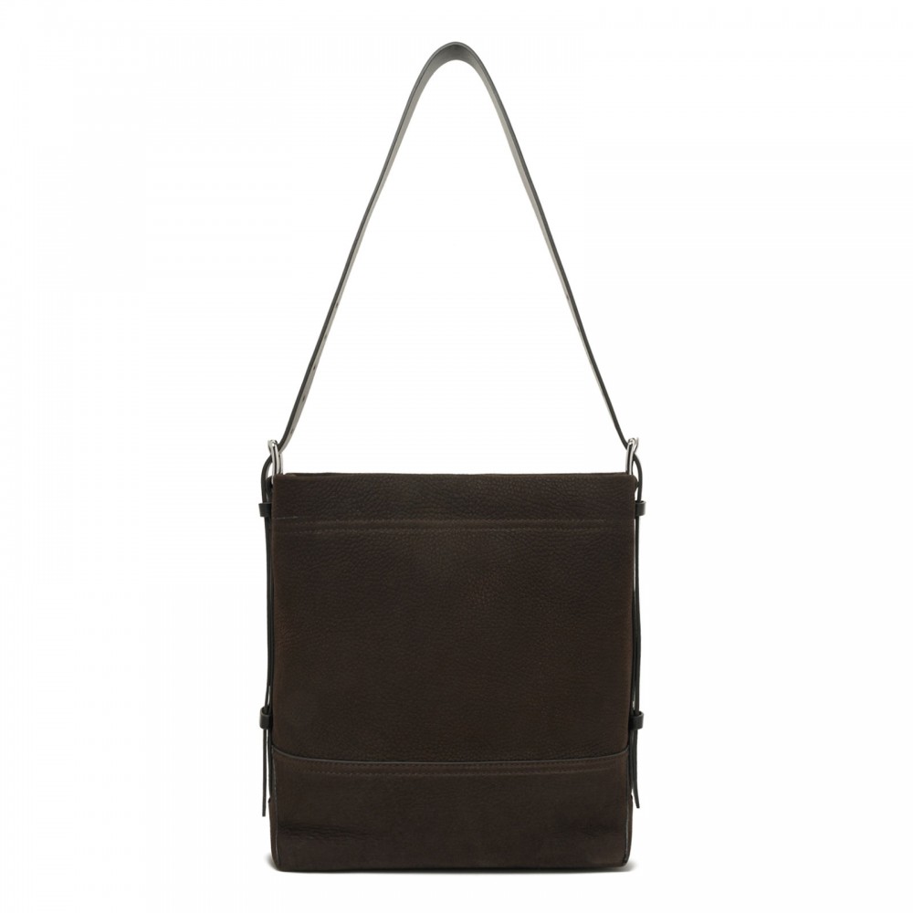 Belted small tote bag