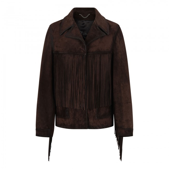 Fringed suede jacket