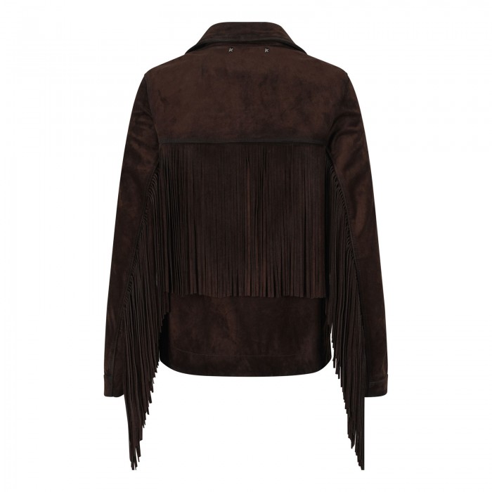 Fringed suede jacket