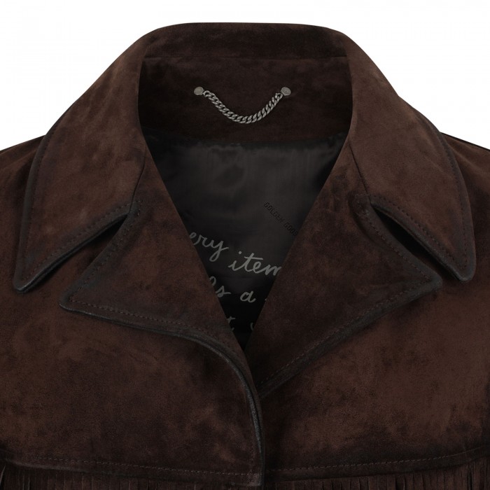 Fringed suede jacket