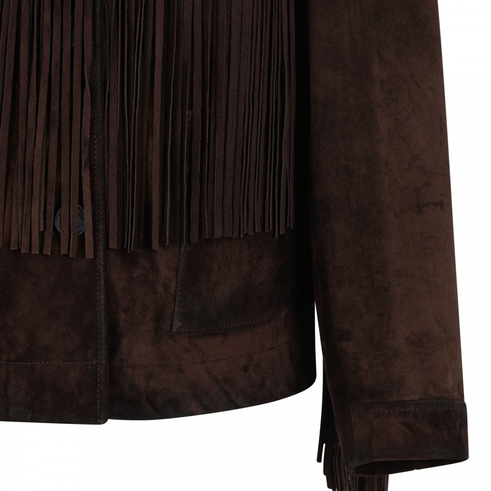 Fringed suede jacket
