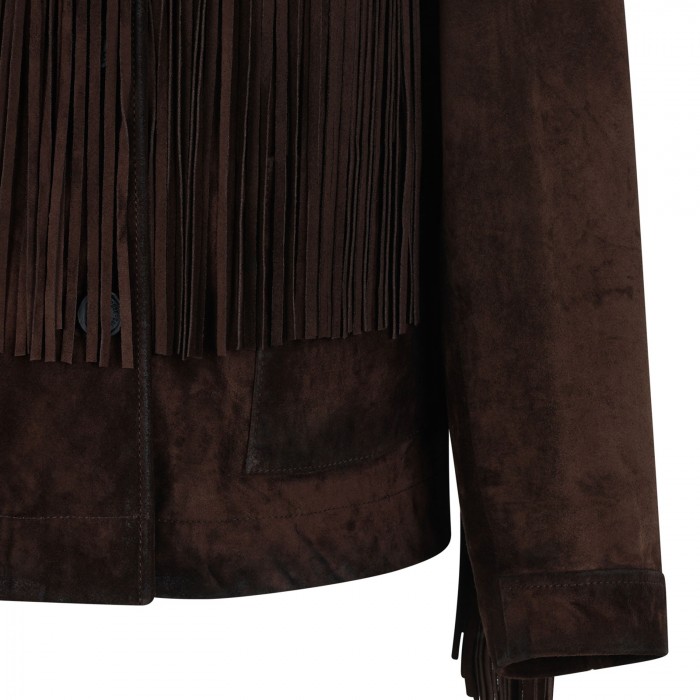 Fringed suede jacket