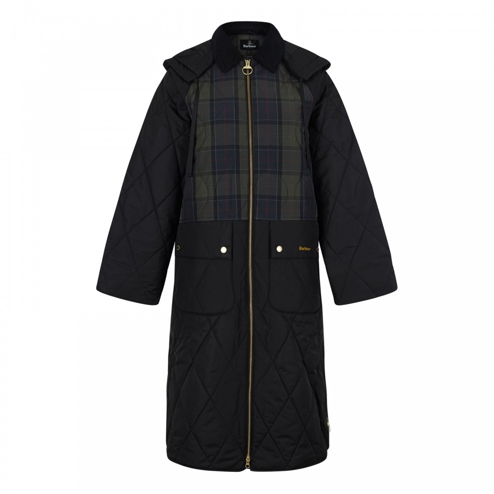 Osbourne check quilted jacket