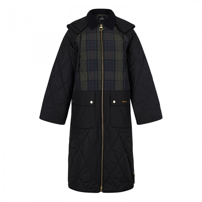 Osbourne check quilted jacket