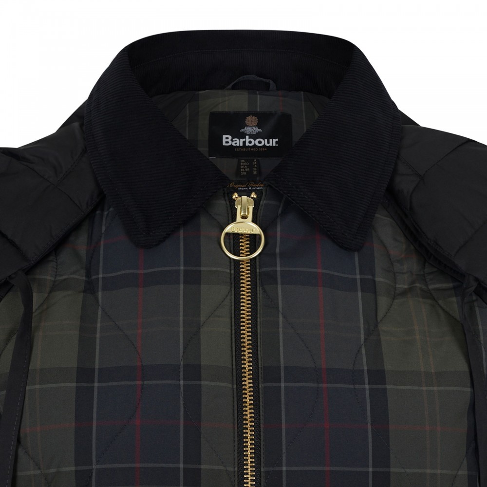 Osbourne check quilted jacket