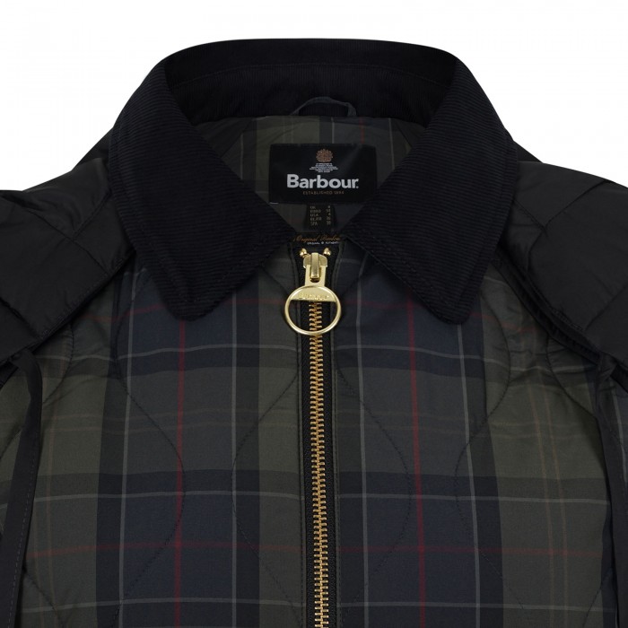 Osbourne check quilted jacket