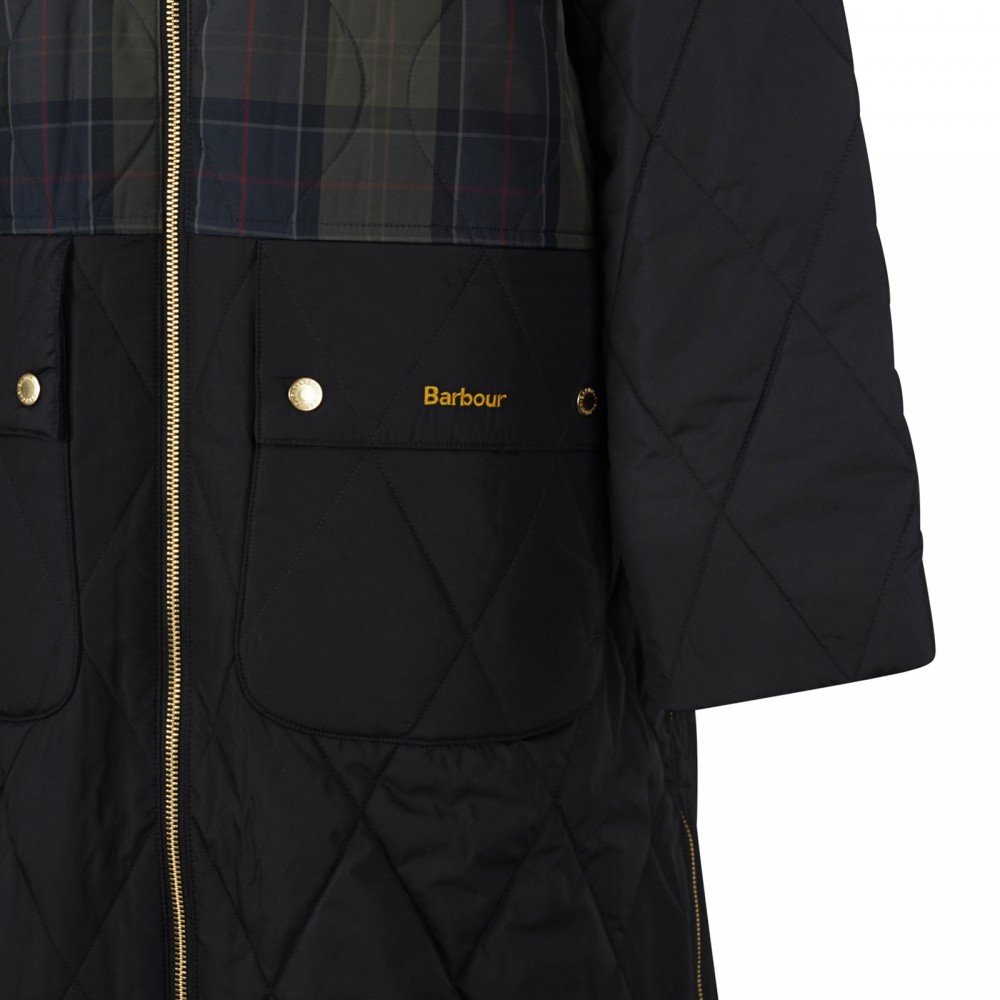 Osbourne check quilted jacket