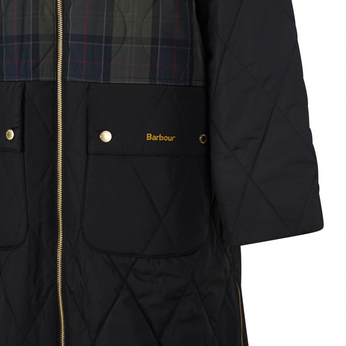 Osbourne check quilted jacket