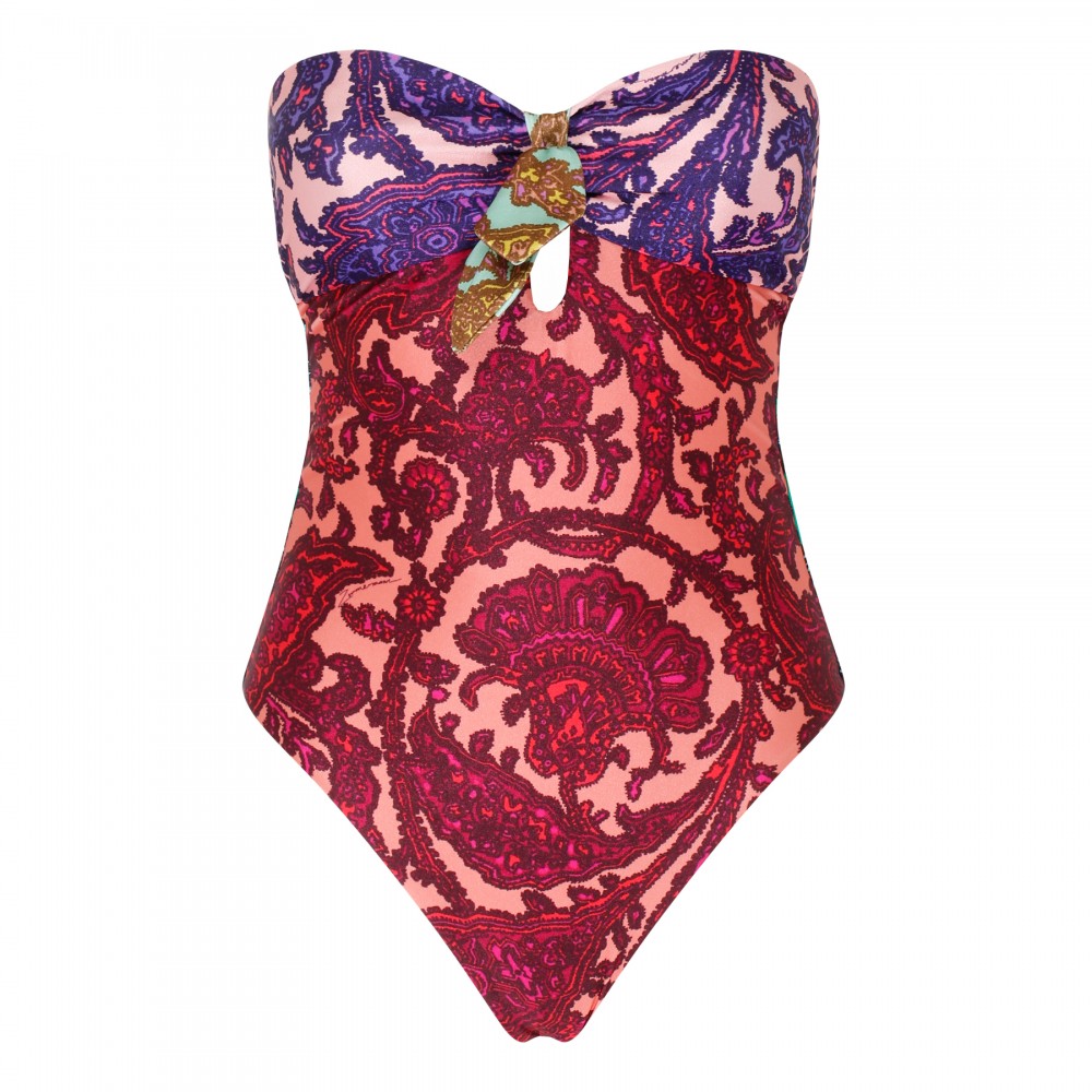 Tiggy keyhole tie front swimsuit