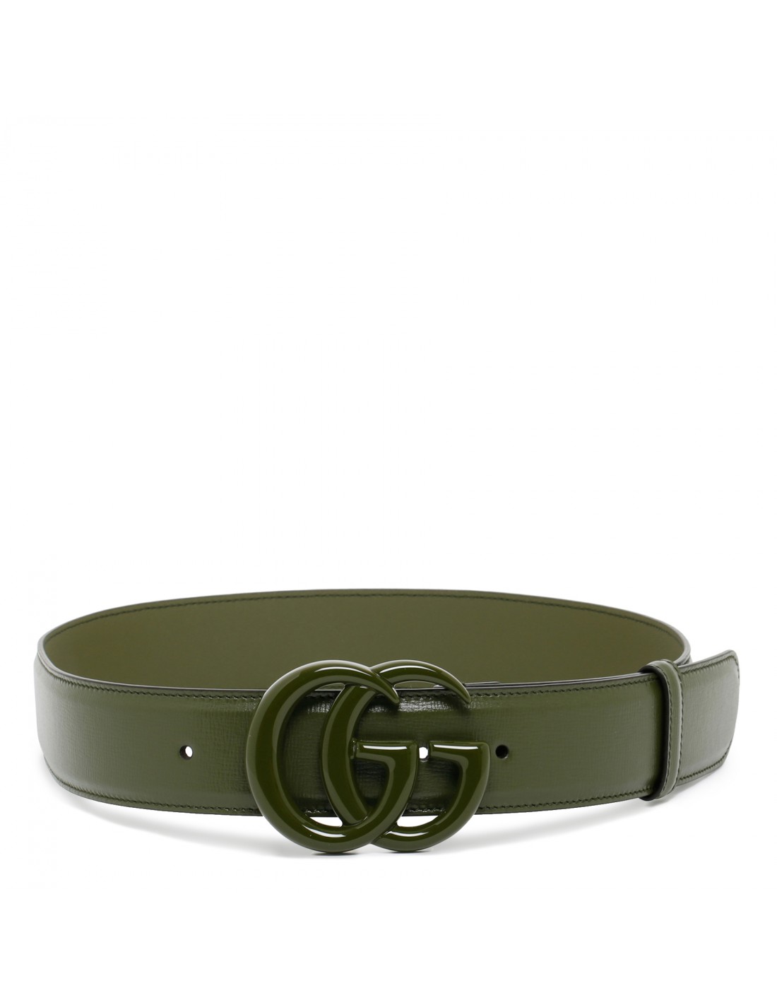 GG Marmont green wide belt