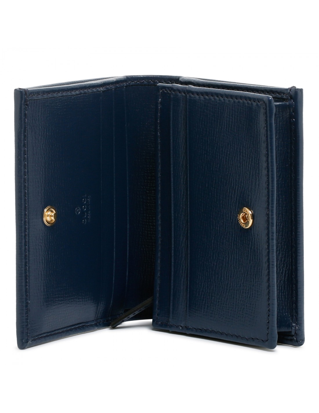 Horsebit 1955 blue card case wallet