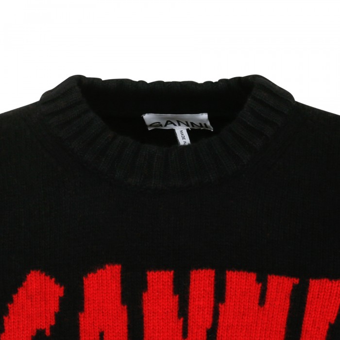 Logo black pullover
