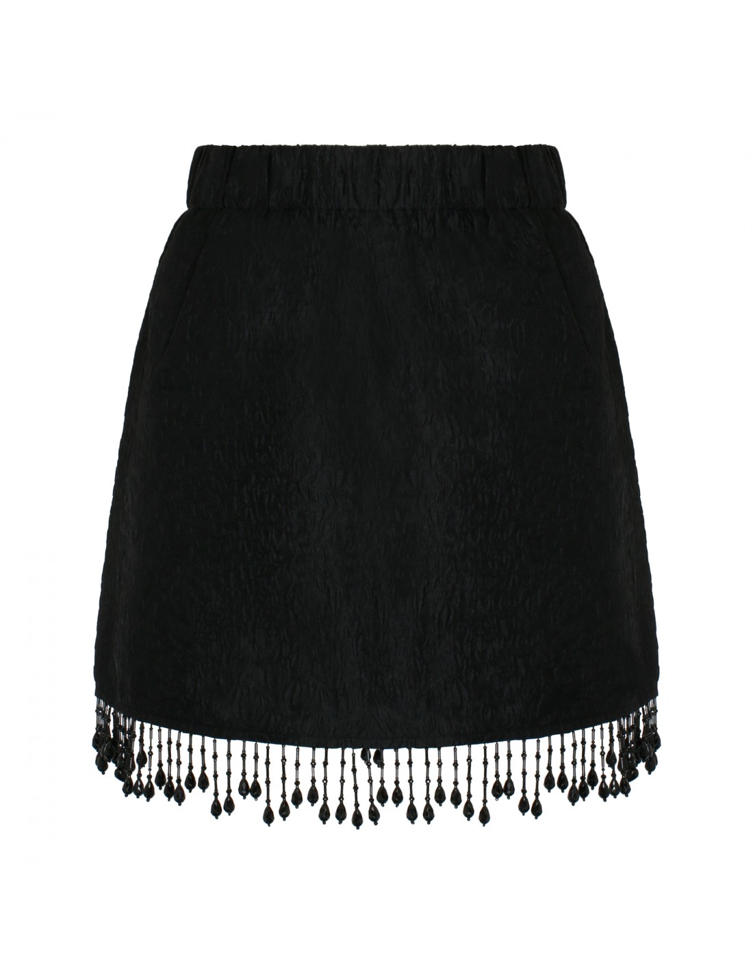 Bead fringe mini skirt