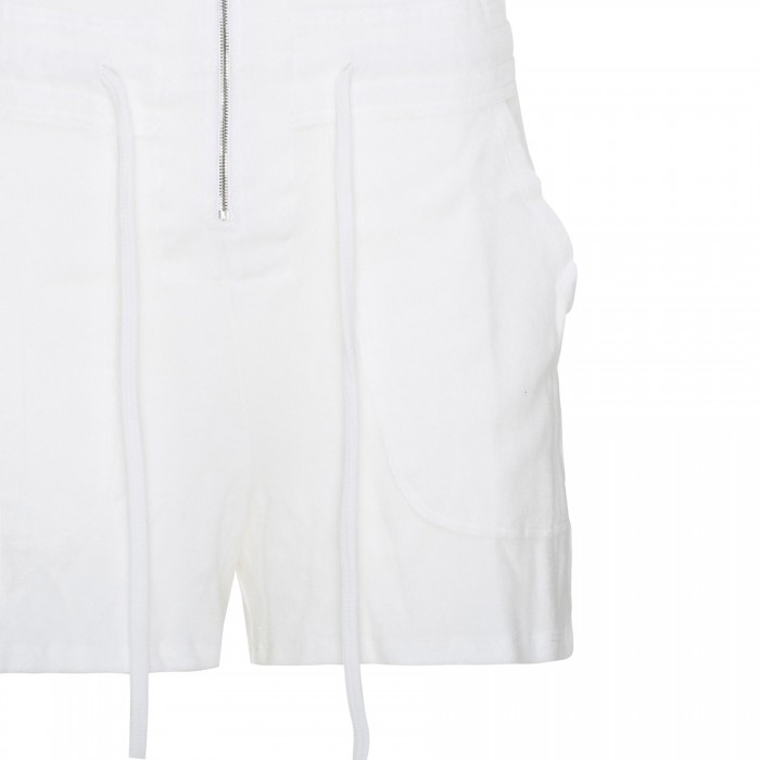 White zipped jumpsuit