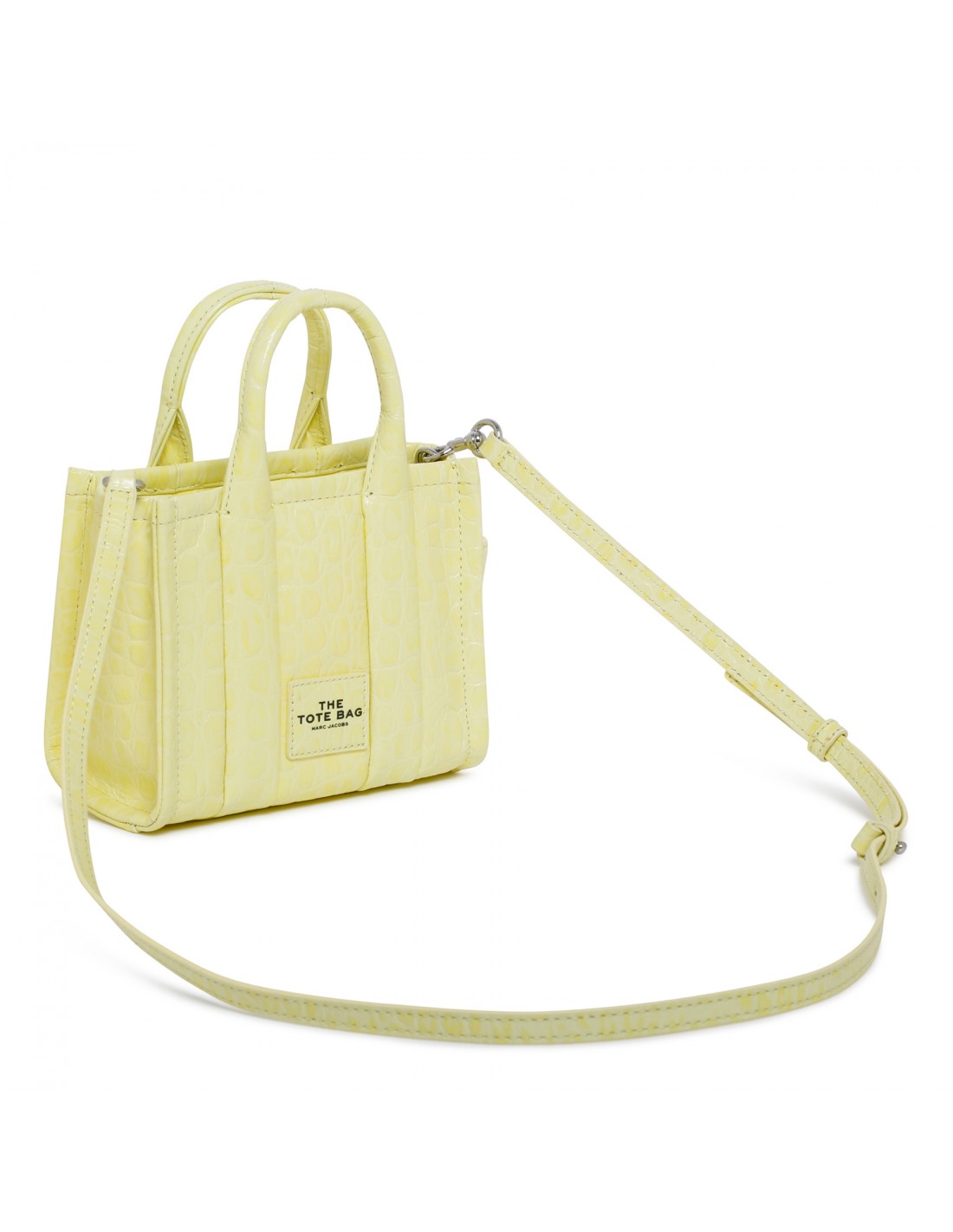 The Shiny Crinkle yellow micro tote