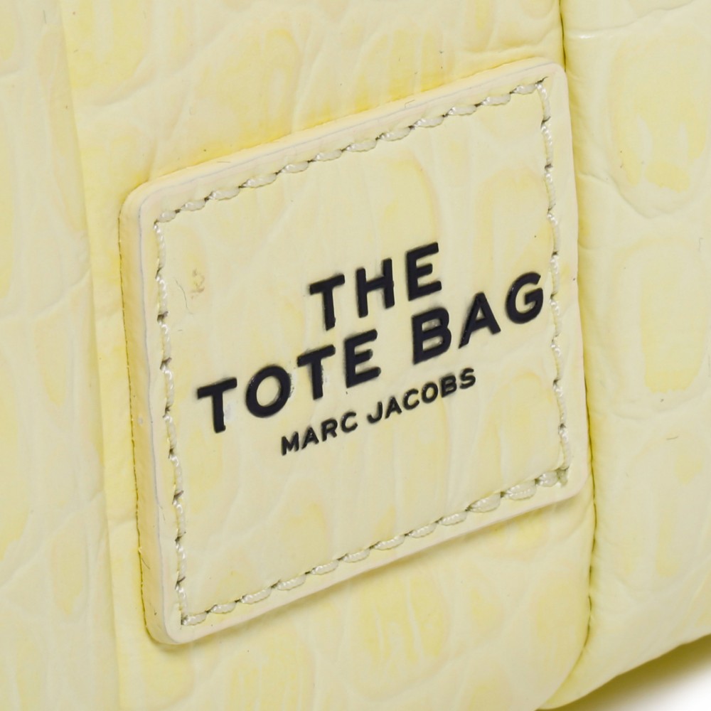 The Shiny Crinkle yellow micro tote