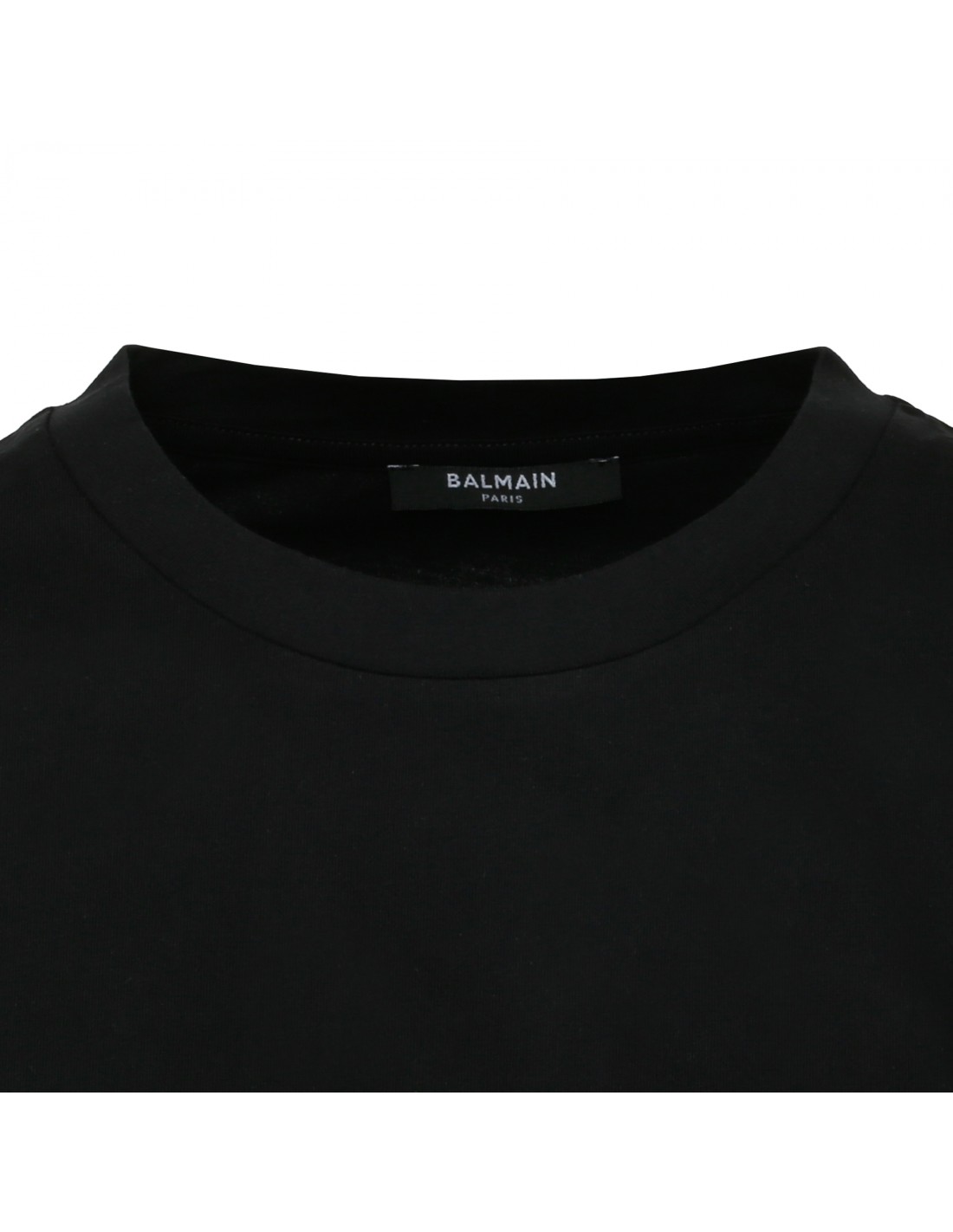 Logo print black T-shirt