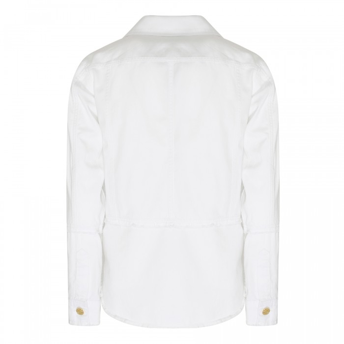 White lightweight denim shirt