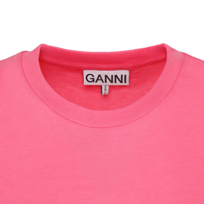 O-neck pink T-shirt