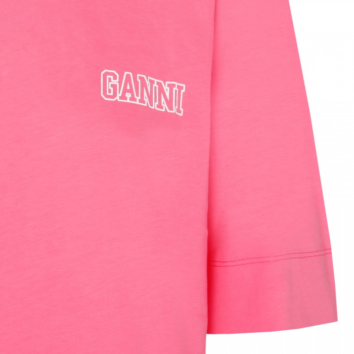 O-neck pink T-shirt