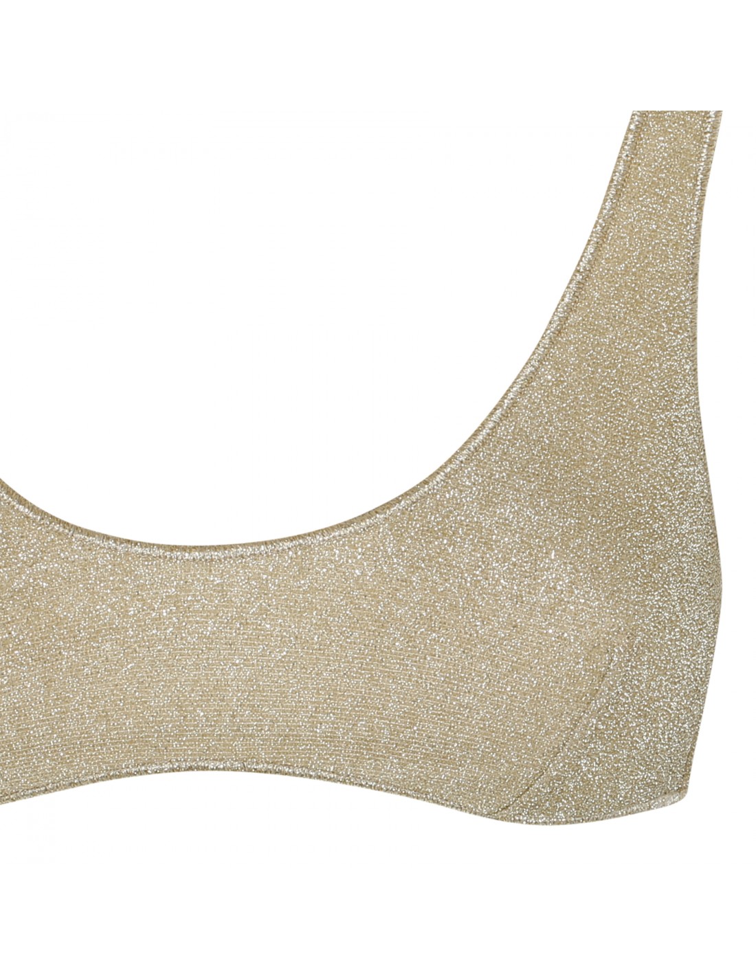 Lumière Sporty gold lurex bikini