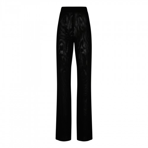 Gaia black tulle crepe pants