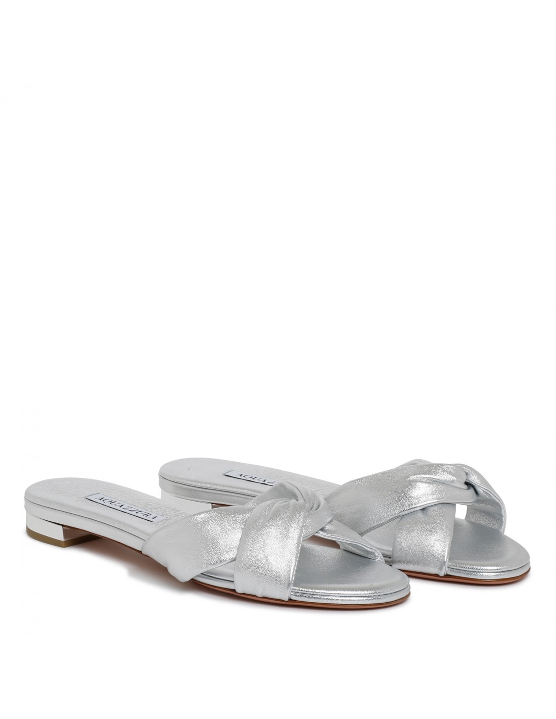 Olie silver flat sandals