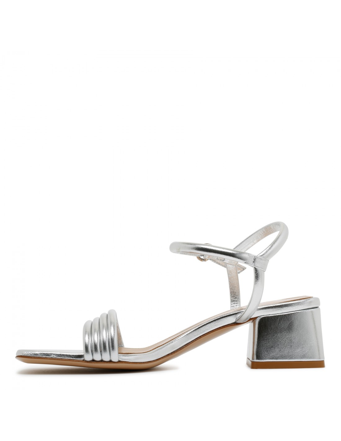 Lena metallic silver sandals