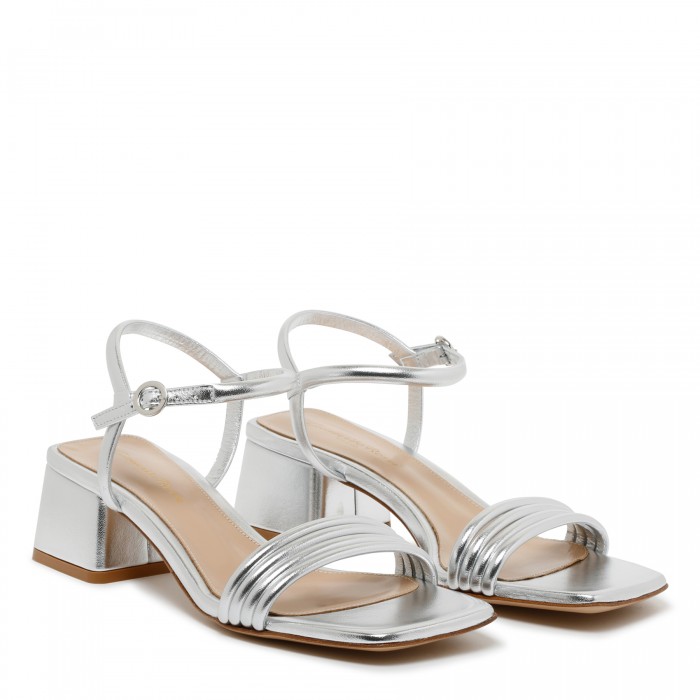 Lena metallic silver sandals