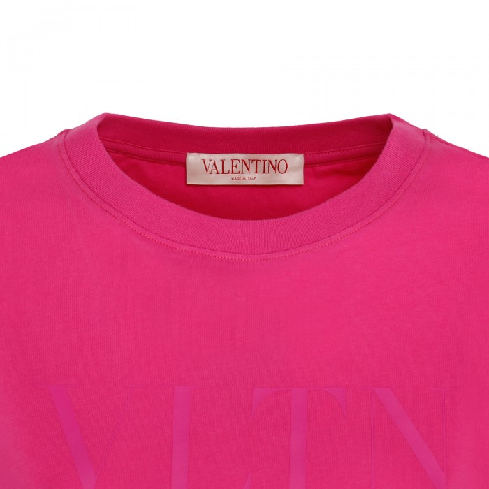 VLTN logo shocking pink T-shirt