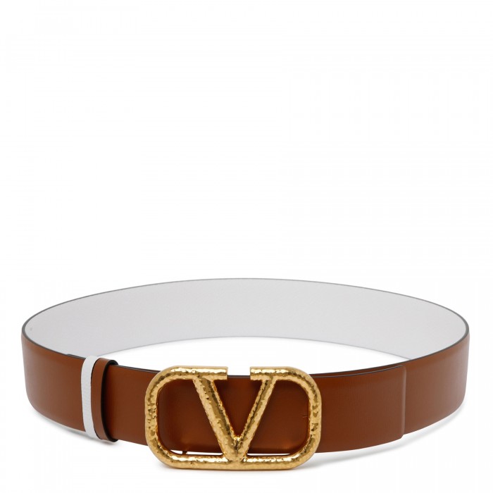 VLogo brown reversible belt