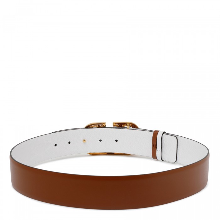 VLogo brown reversible belt