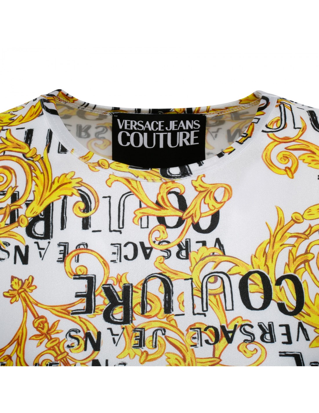 Logo Couture crop T-shirt