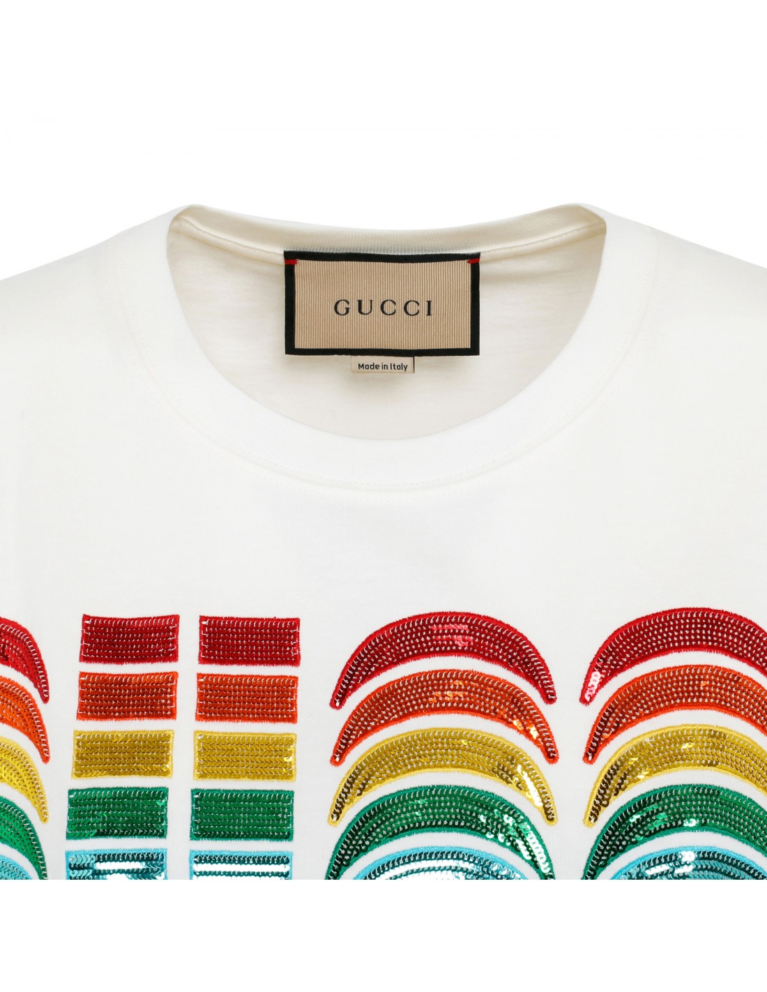 Cotton T-shirt with logo embroidery